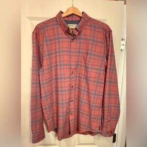 RSVLTS Red and Blue Plaid Casual Shirt